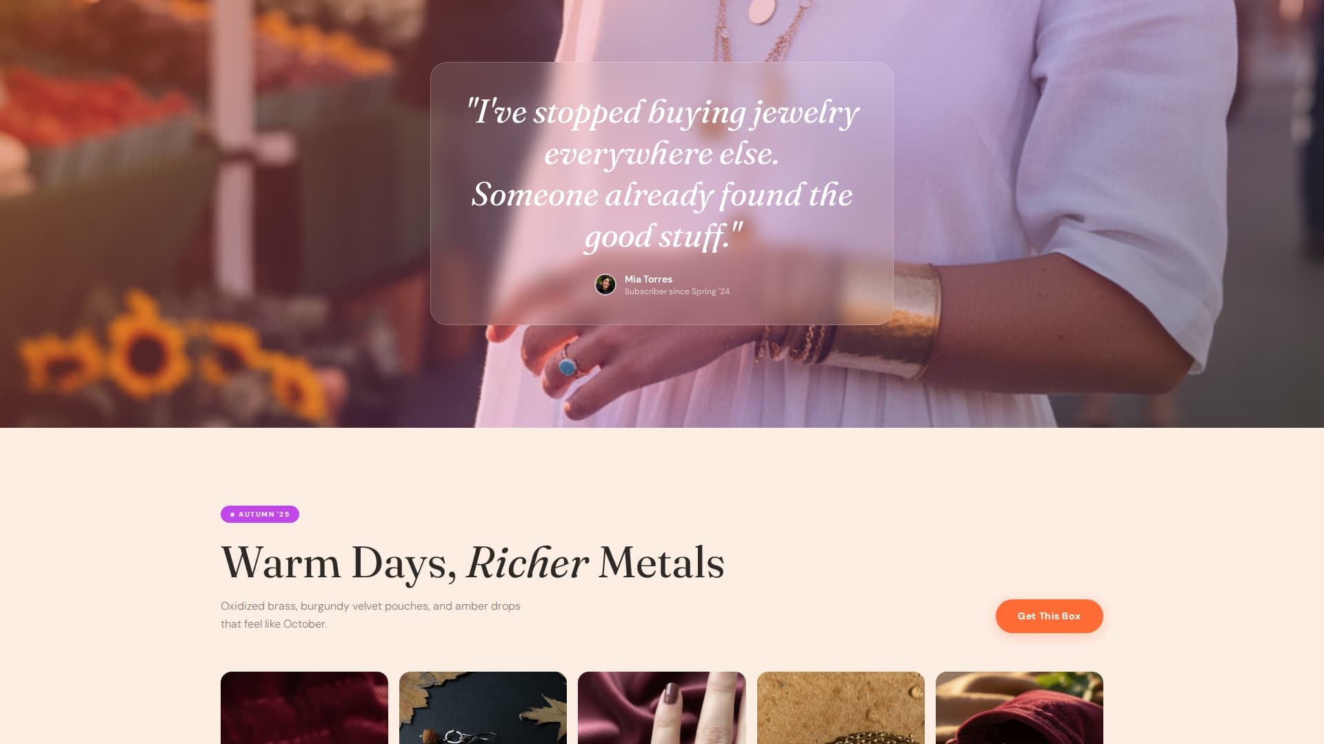 Jewelry & Accessories E-Commerce Specialist Professional Website Template