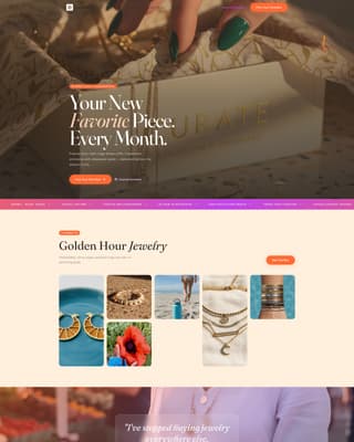 Jewelry & Accessories E-Commerce Specialist Professional Website Template