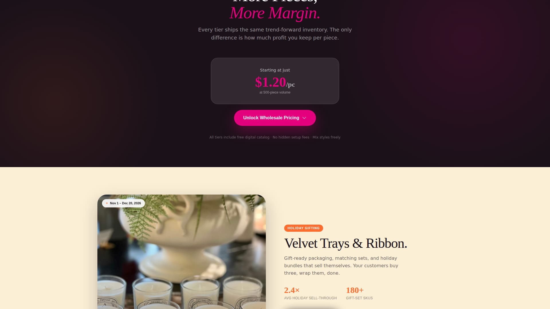Jewelry & Accessories E-Commerce Pricing Website Template