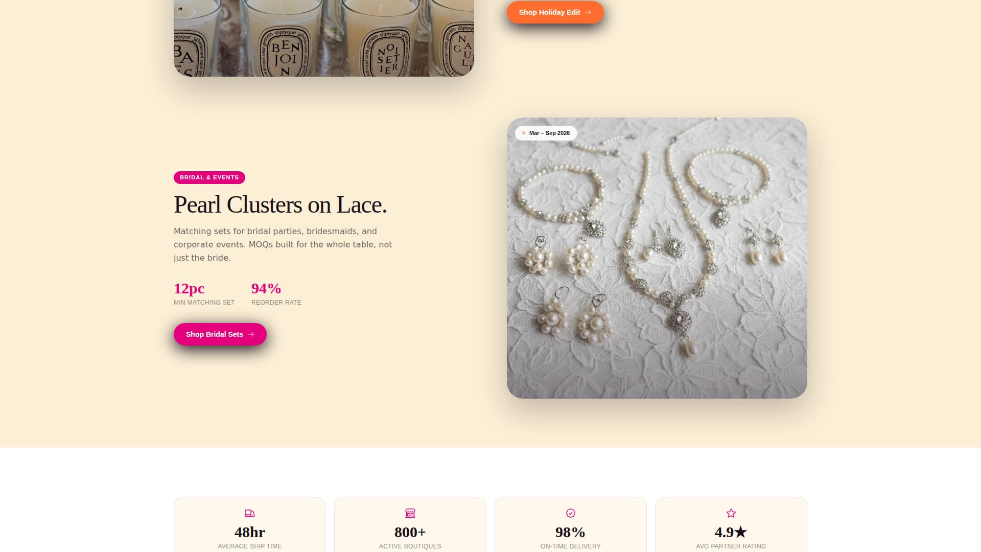 Jewelry & Accessories E-Commerce Pricing Website Template