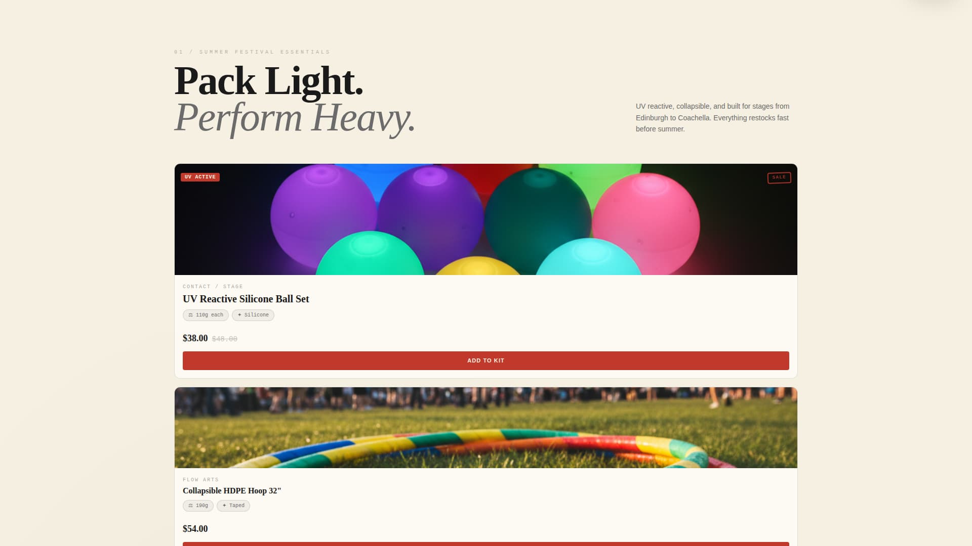 Hobby & Passion Supplies Professional Website Template