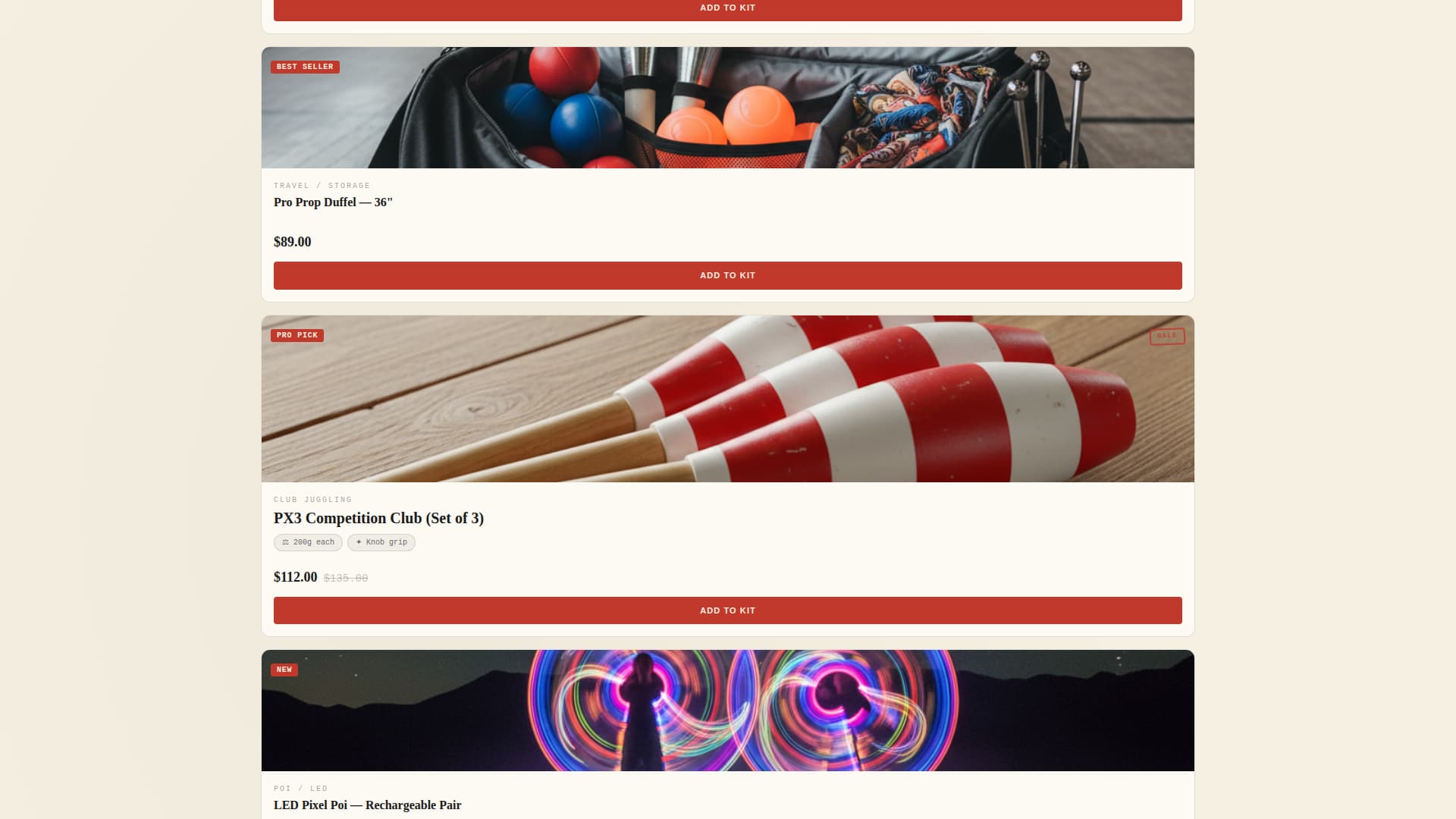 Hobby & Passion Supplies Professional Website Template