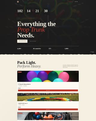 Hobby & Passion Supplies Professional Website Template