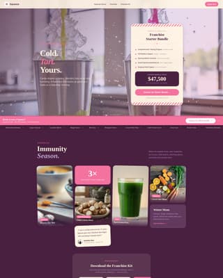 Squeeze - Vibrant Franchise Landing Page Template