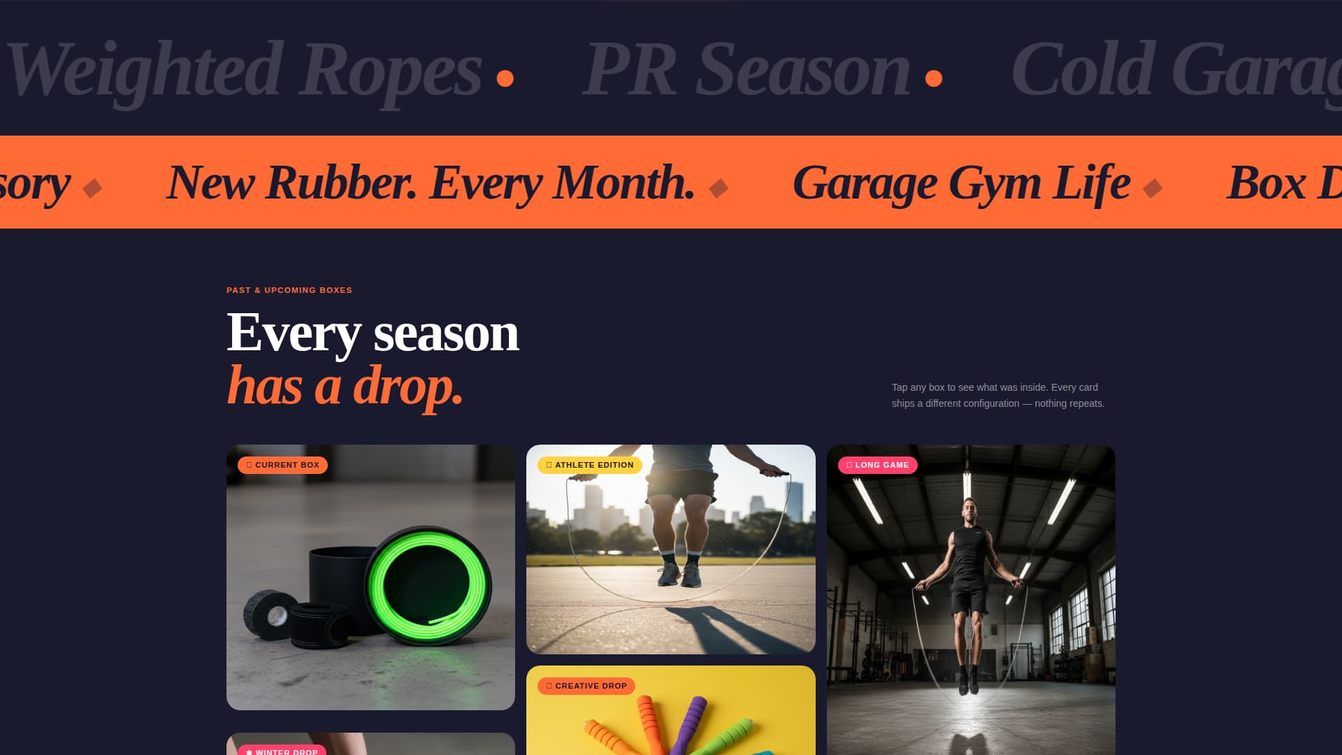 Ropebox - Bold Fitness Landing Page Template