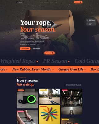 Ropebox - Bold Fitness Landing Page Template