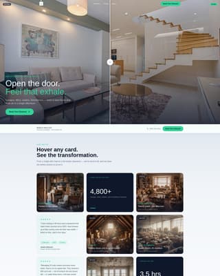 Franchise Business Booking Website Template