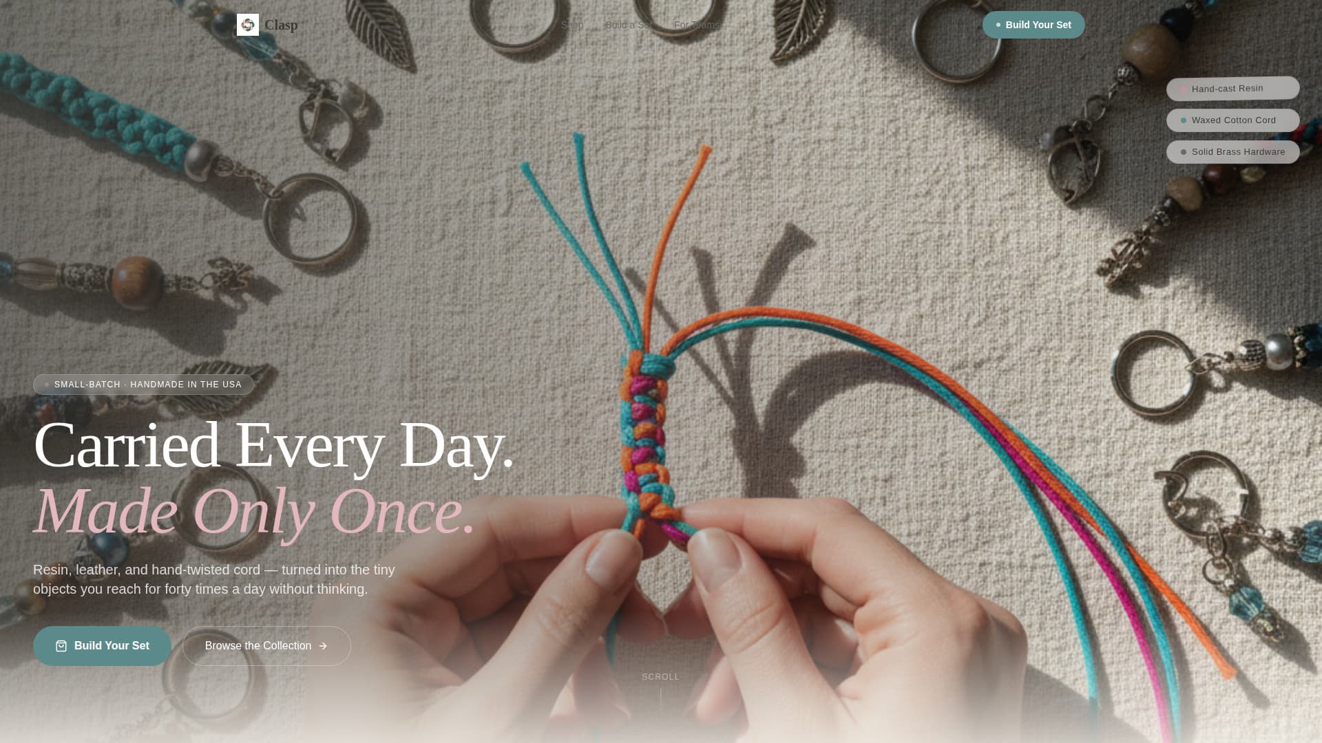 Keychains & Lanyards Store Professional Website Template