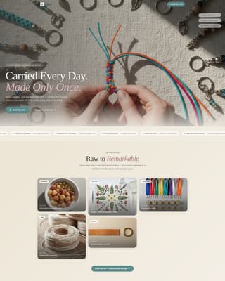 Keychains & Lanyards Store Professional Website Template