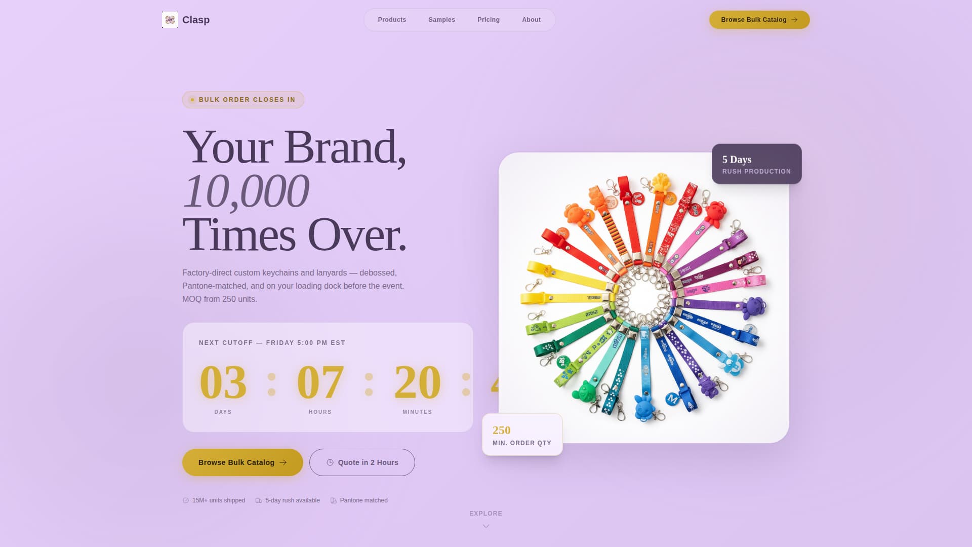 Keychains & Lanyards Store Advanced Professional Website Template