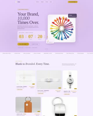 Keychains & Lanyards Store Advanced Professional Website Template