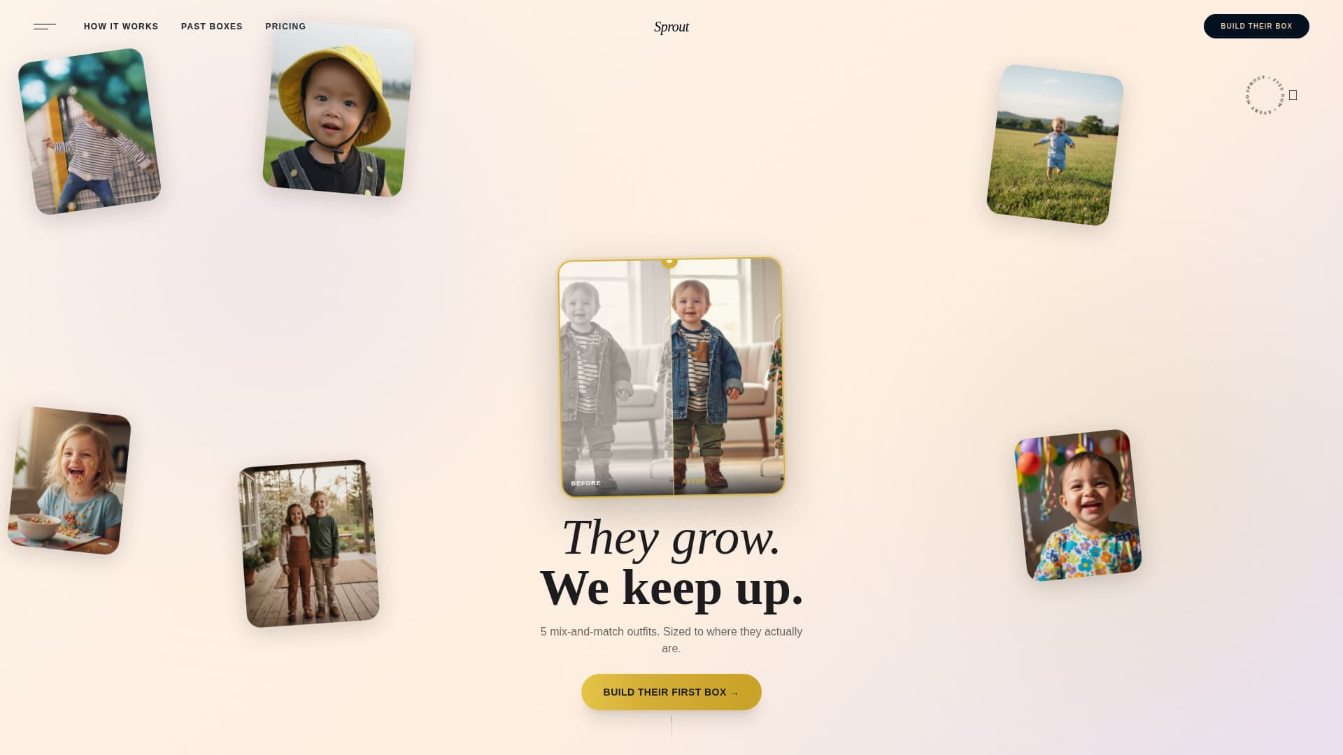 Sprout - Effortless Kidsclothing Landing Page Template