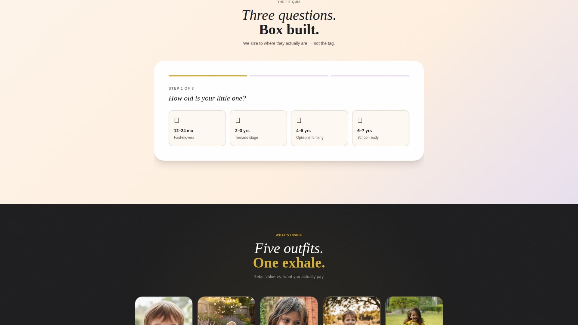 Sprout - Effortless Kidsclothing Landing Page Template
