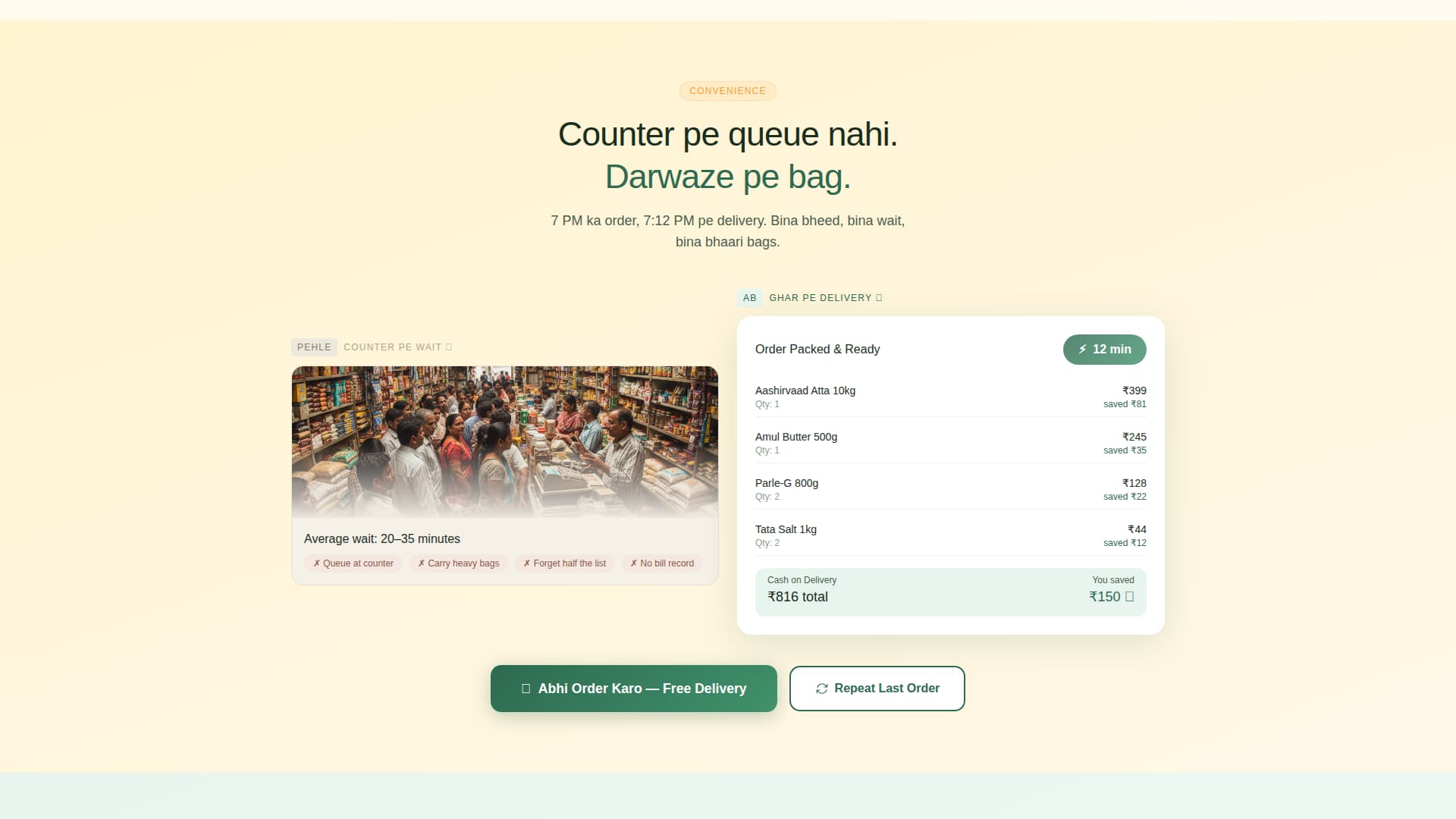 Kirana - Vibrant Grocery Landing Page Template
