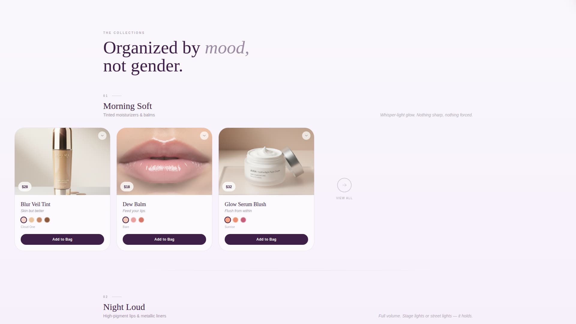 Swatch - Inclusive Beauty Landing Page Template