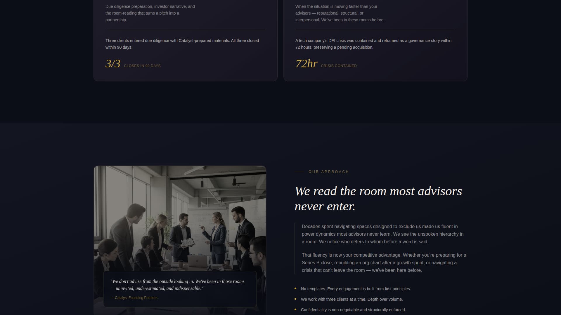 Catalyst - Elite Consulting Landing Page Template