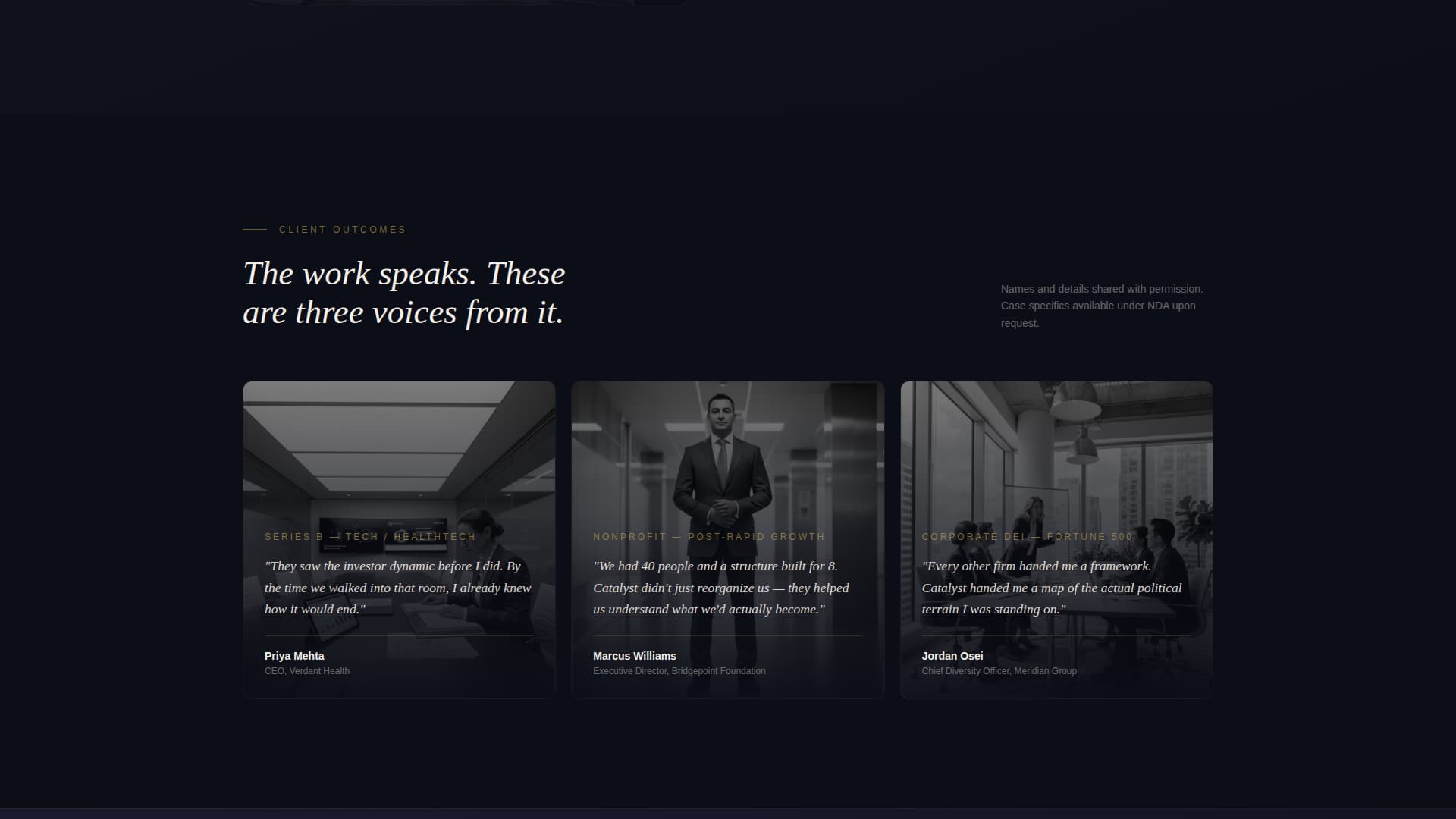 Catalyst - Elite Consulting Landing Page Template