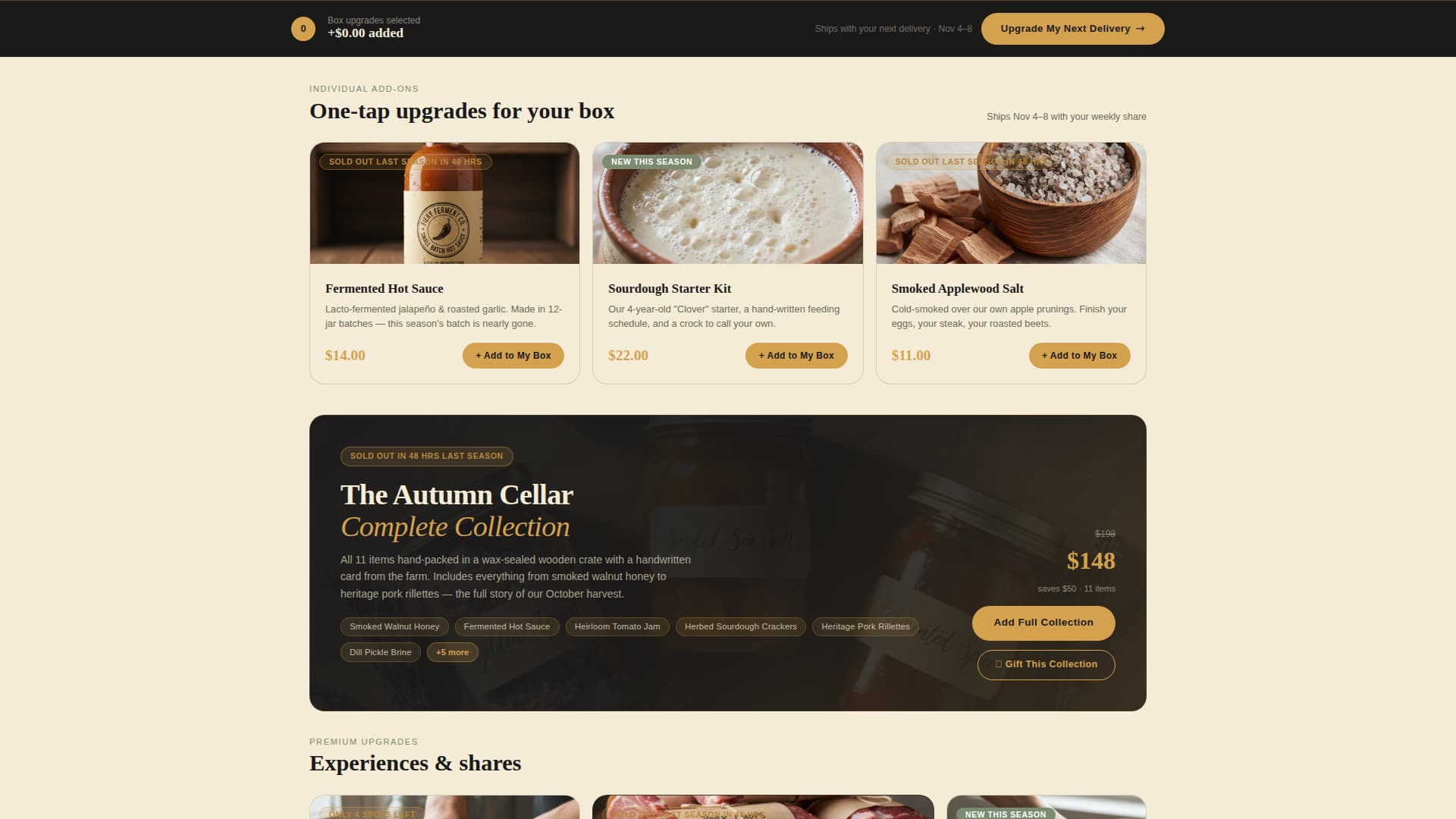 Harvest - Artisan Farm Landing Page Template