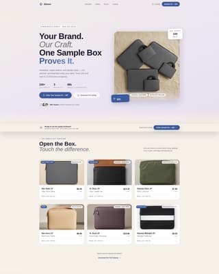Sleeve - Premium Wholesale Landing Page Template
