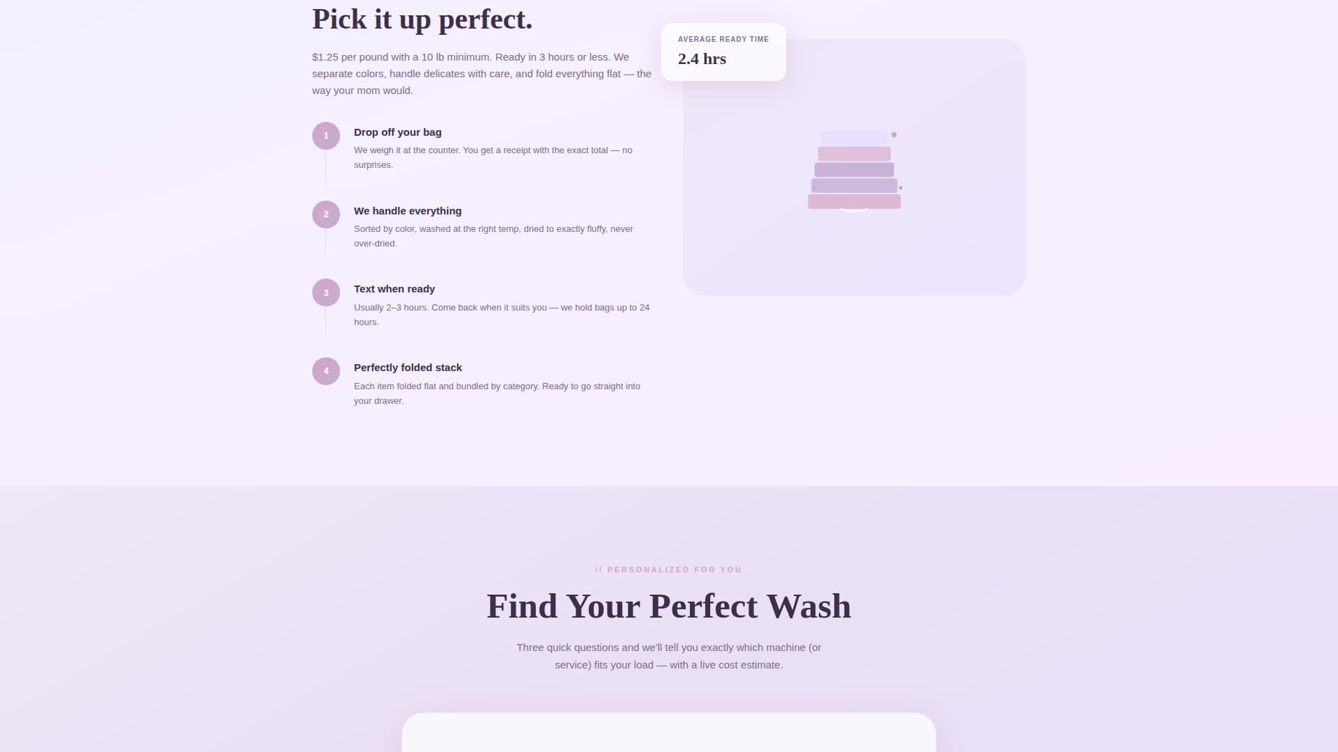 Tumble - Comforting Laundromat Landing Page Template