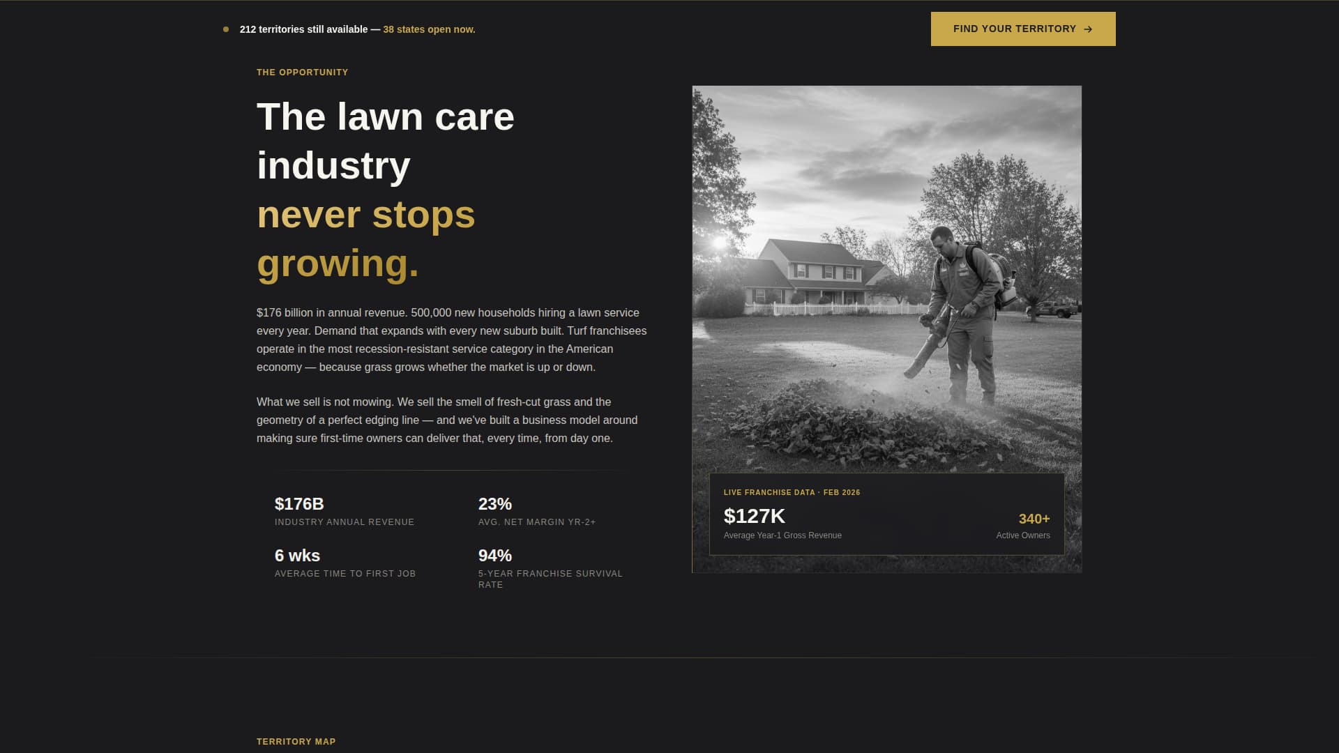Turf - Premium Franchise Landing Page Template