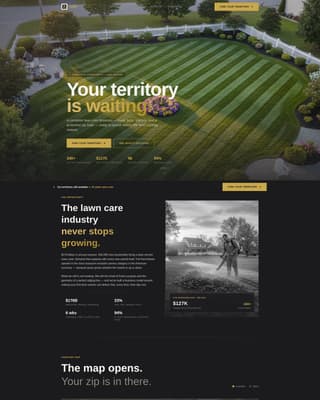 Turf - Premium Franchise Landing Page Template