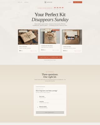 Gouge - Artisan Printmaking Landing Page Template