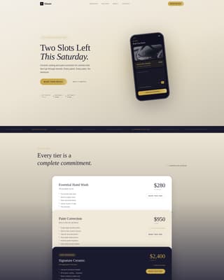 Gleam - Exclusive Detailing Landing Page Template
