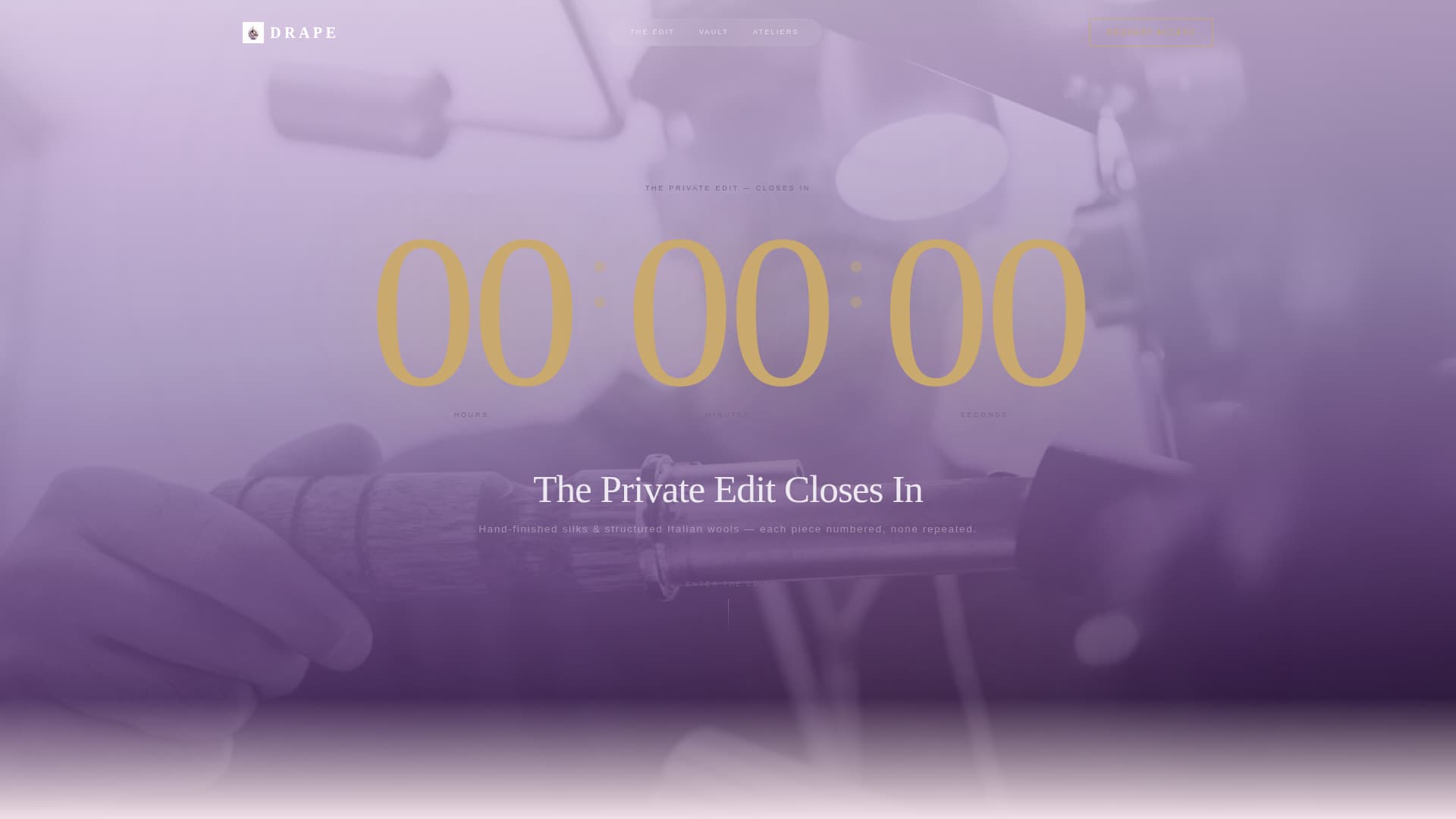 Drape - Exclusive Luxury Landing Page Template