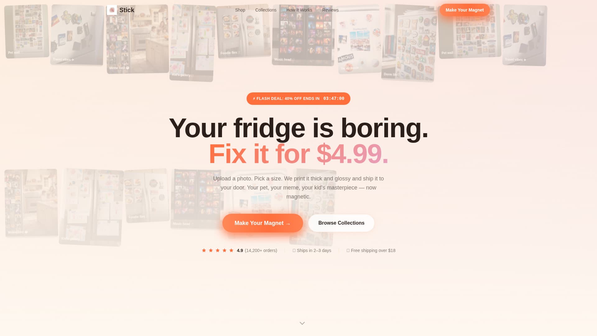 Stick — Bold Promotional Merchandise Landing Page Template