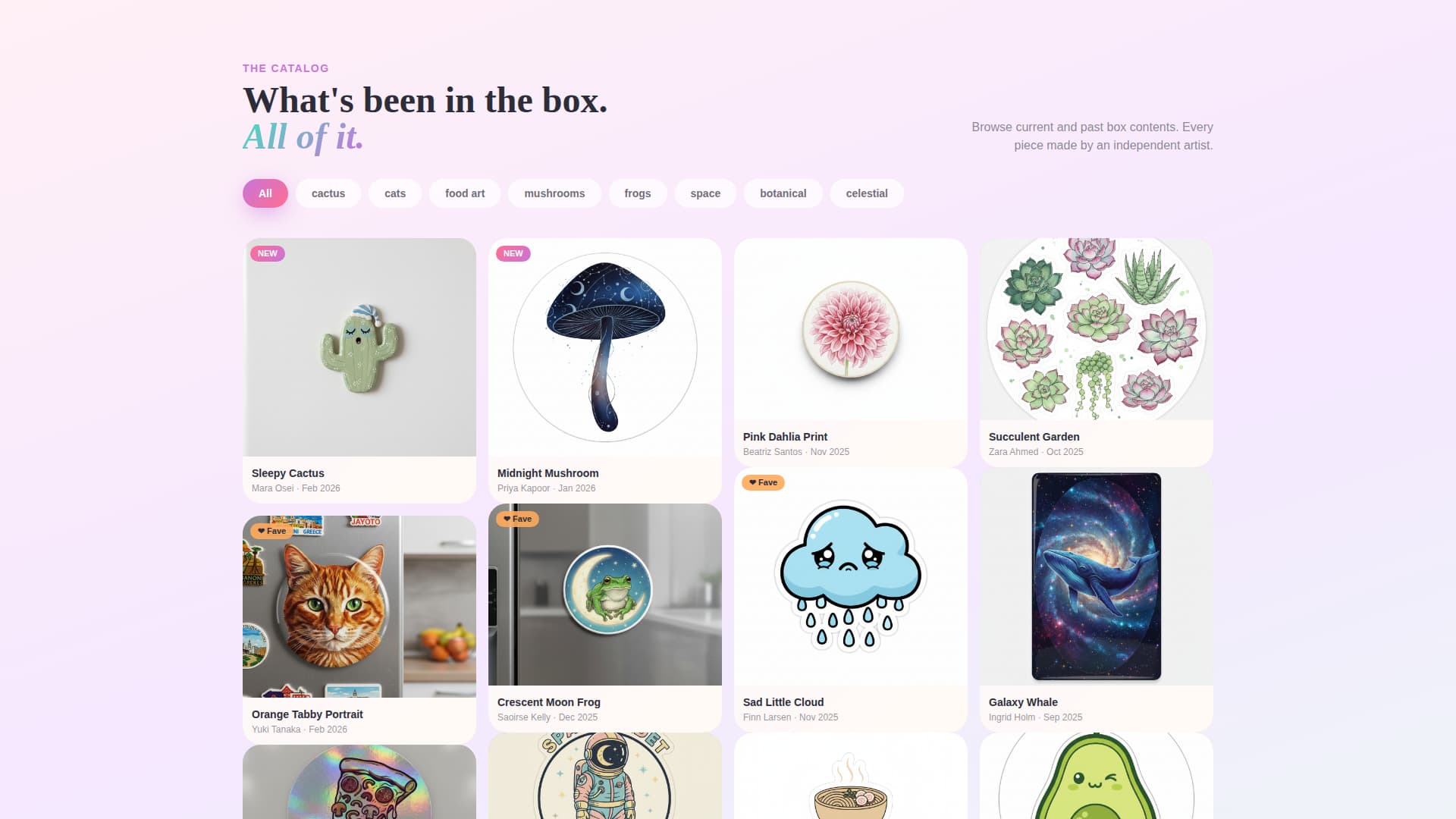 Stick - Delightful Fridgeart Landing Page Template