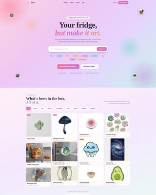 Stick - Delightful Fridgeart Landing Page Template