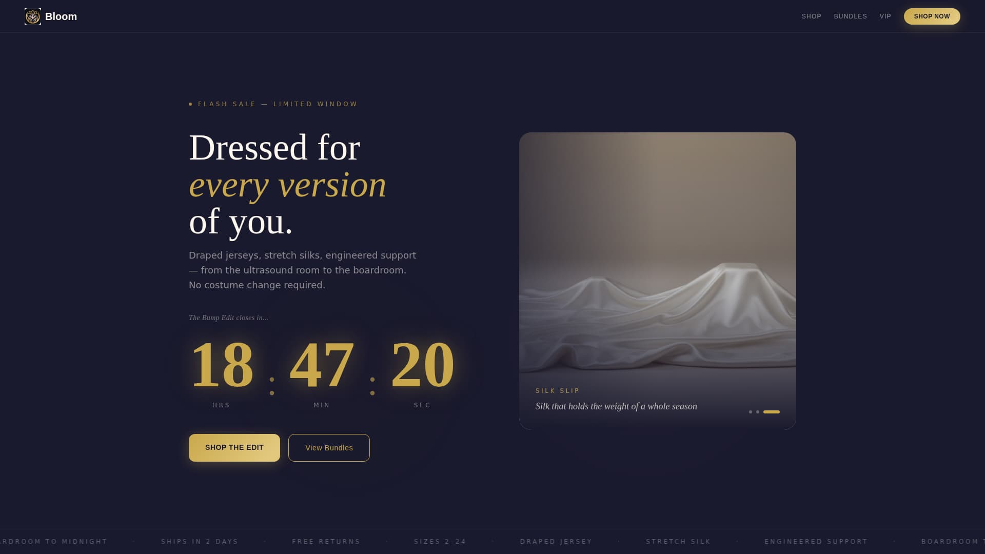 Bloom - Luxurious Maternity Landing Page Template