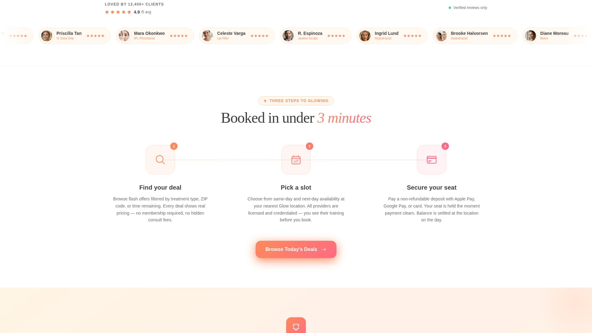 Glow - Radiant Medspa Landing Page Template