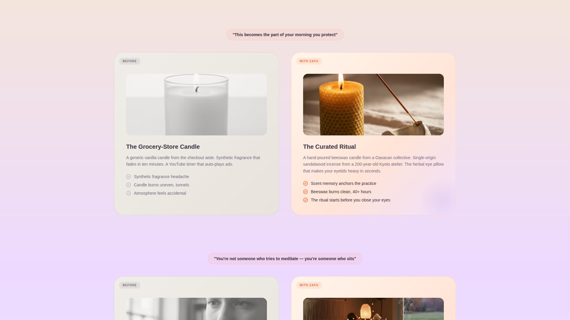 Zafu - Serene Meditation Landing Page Template