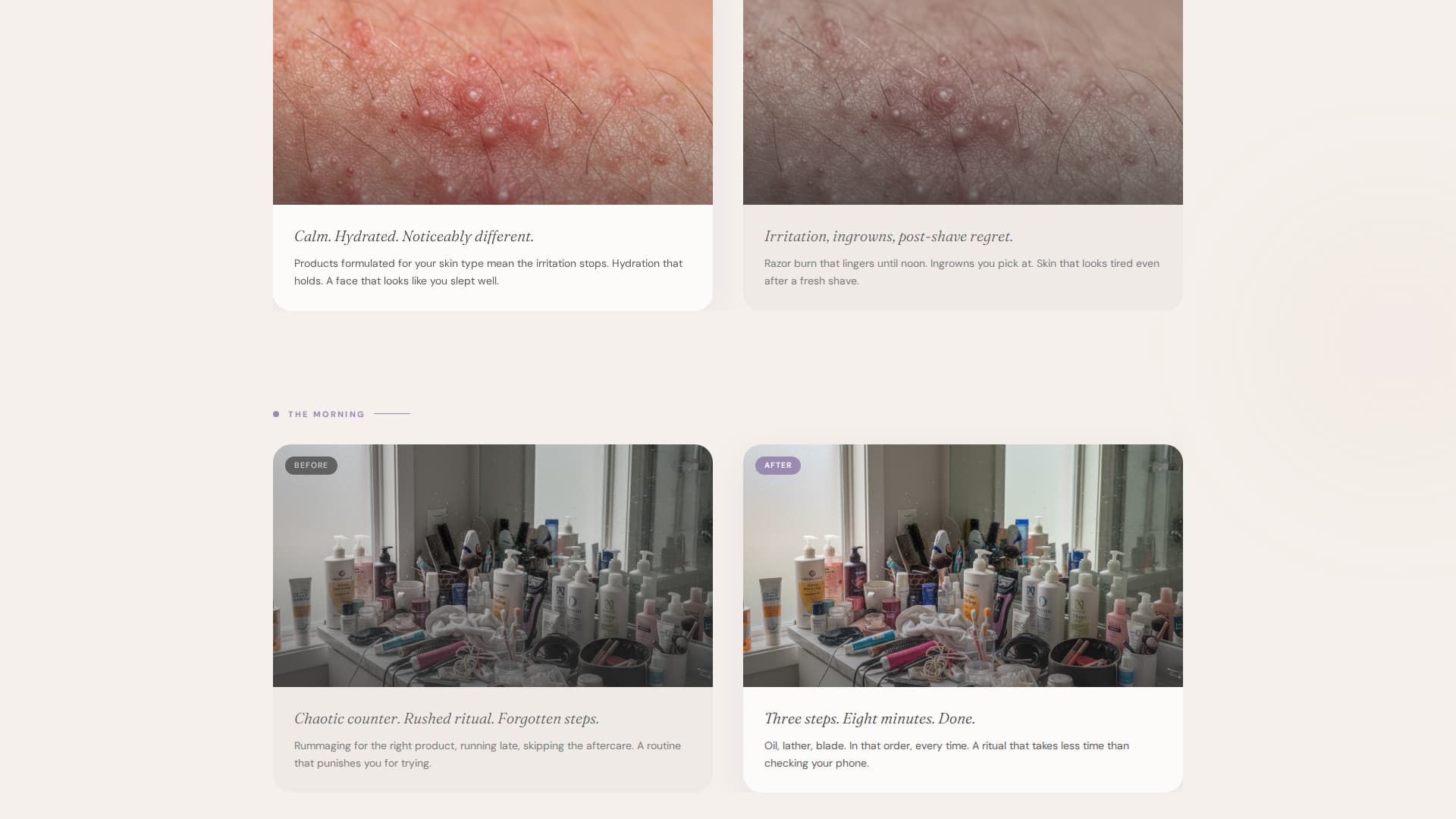 Lather - Premium Grooming Landing Page Template