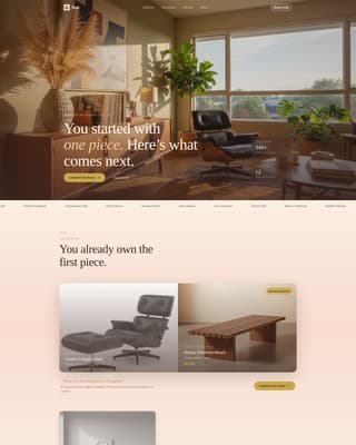 Teak - Curated Furniture Landing Page Template