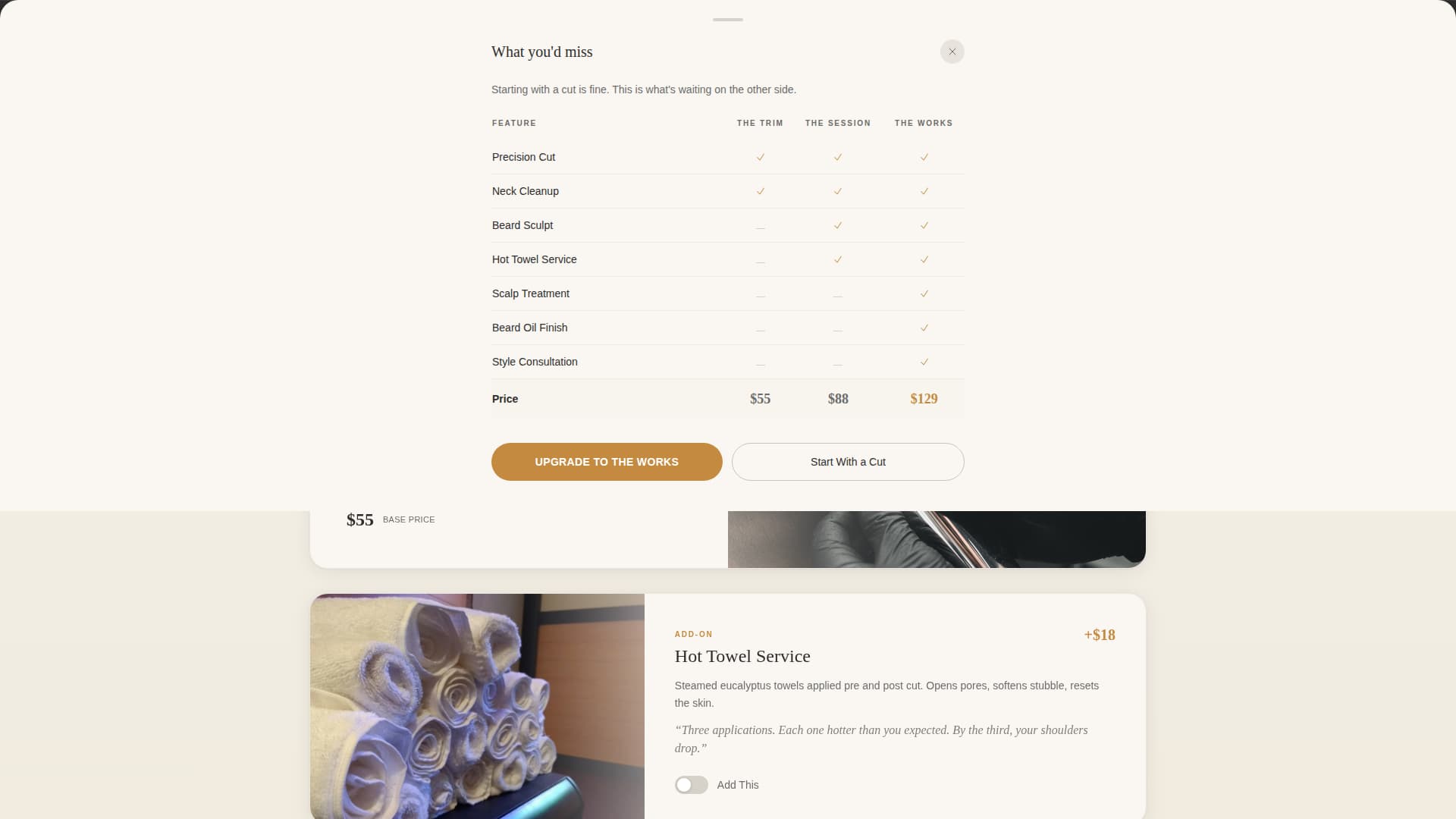 Fade — Expert Hair Styling Landing Page Template