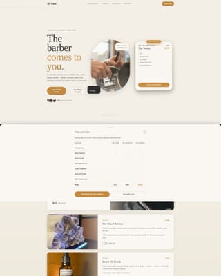 Fade — Expert Hair Styling Landing Page Template