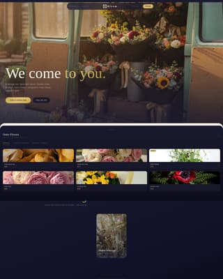 Bloom - Luxurious Florist Landing Page Template