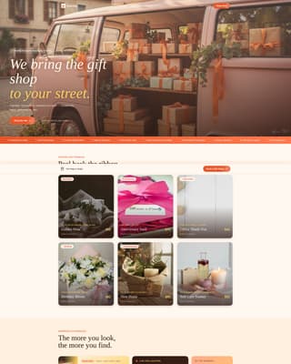 Unwrap - Delightful Giftshop Landing Page Template