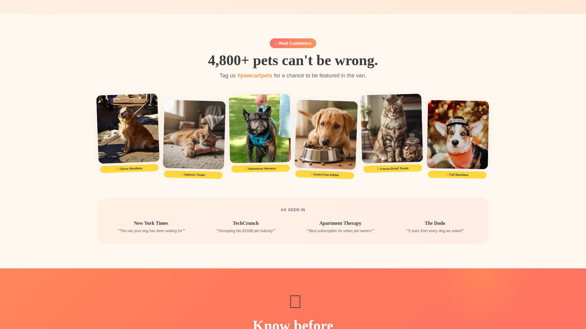 Pawcart - Delightful Petshop Landing Page Template