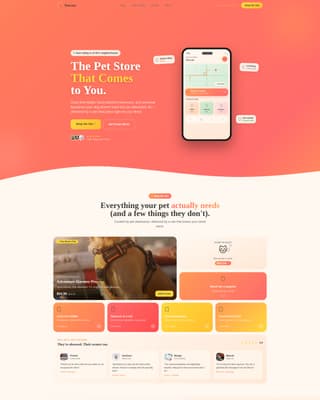 Pawcart - Delightful Petshop Landing Page Template