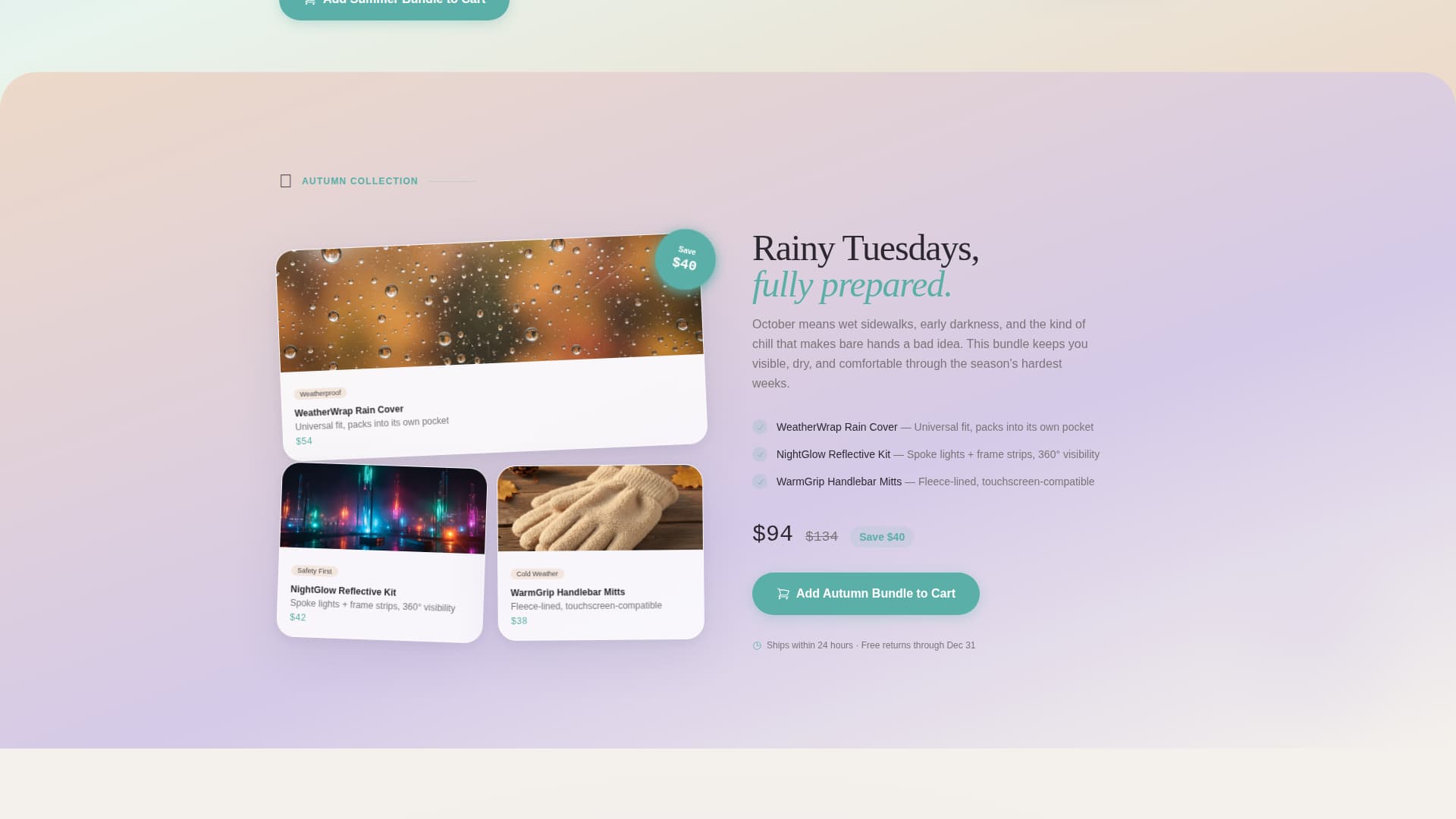 Glide - Curated Mobility Landing Page Template