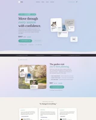 Glide - Curated Mobility Landing Page Template