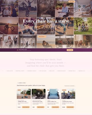Glide - Warm Mobility Landing Page Template