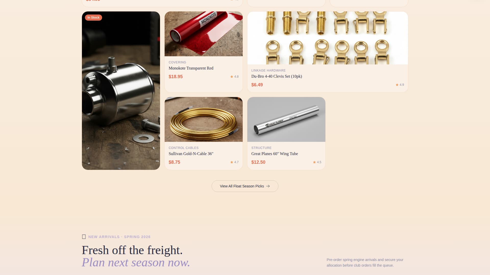 Balsa - Curated Hobby Landing Page Template