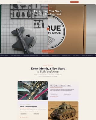 Sprue - Seasonal Modelkits Landing Page Template