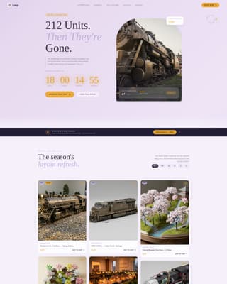 Gauge - Exclusive Hobby Landing Page Template