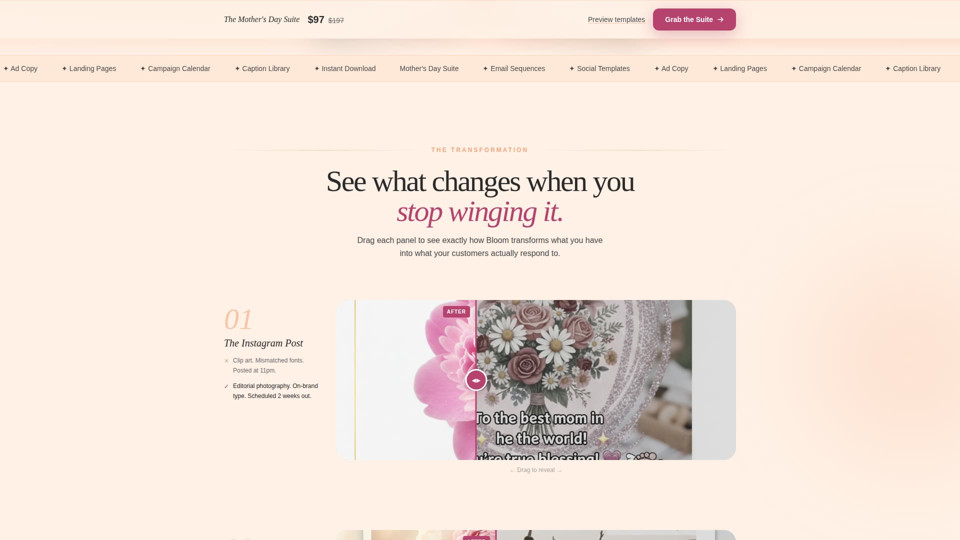 Bloom - Seasonal eCommerce Landing Page Template